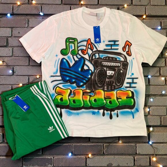 ✅NWT ADIDAS ORIGINALS T-SHIRT AND TRACK PANTS MATCHING SET MENS XL - Picture 4 of 4